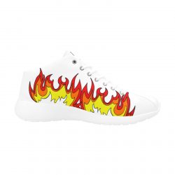 FIRE EDITION-Angel Women`s shoes white Women's Basketball Training Shoes (Model 47502) - Image 3