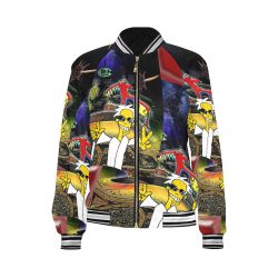 SPACEDOG All Over Print Bomber Jacket for Women (Model H21) - Image 4