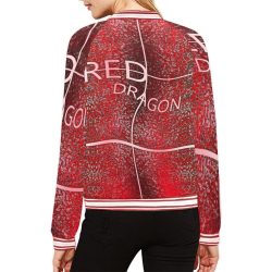 RED DRAGON All Over Print Bomber Jacket for Women (Model H21) - Image 3