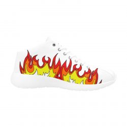 FIRE EDITION-Angel Men`s shoes white Men's Basketball Training Shoes (Model 47502) - Image 3