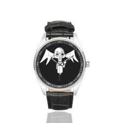 Angel-FIRE EDITION-Watch black Men's Casual Leather Strap Watch(Model 211) - Image 2