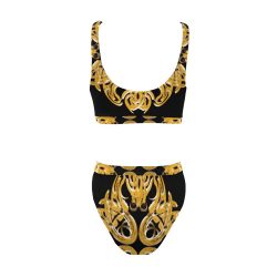 GOLDFLAKE Sport Top & High-Waisted Bikini Swimsuit (Model S07) - Image 5