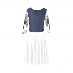 Tree of Life Tethys Half-Sleeve Skater Dress(Model D20) - Image 4