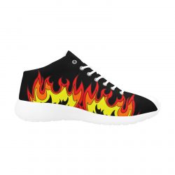 FIRE EDITION-Angel Men`s shoes black Men's Basketball Training Shoes (Model 47502) - Image 3