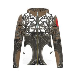 TREE OF LIFE All Over Print Full Zip Hoodie for Women (Model H14) - Image 3