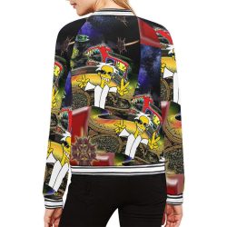 SPACEDOG All Over Print Bomber Jacket for Women (Model H21) - Image 3