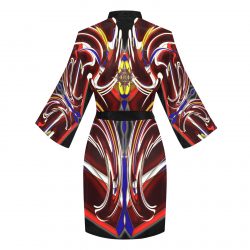 Wednesday Long Sleeve Kimono Robe - Image 4