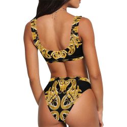 GOLDFLAKE Sport Top & High-Waisted Bikini Swimsuit (Model S07) - Image 3