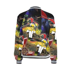 SPACEDOG All Over Print Bomber Jacket for Women (Model H21) - Image 5