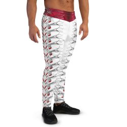 RED WHITE Men's Joggers - Image 2