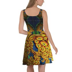 FIRE FLOWERS Skater Dress - Image 3