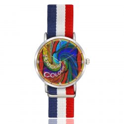 RANDOM COLOURS Nylon Strap Watch (Model 215) - Image 2