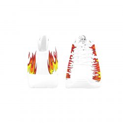 FIRE EDITION-Angel Women`s shoes white Women's Basketball Training Shoes (Model 47502) - Image 4