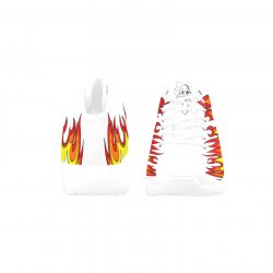 FIRE EDITION-Angel Men`s shoes white Men's Basketball Training Shoes (Model 47502) - Image 4