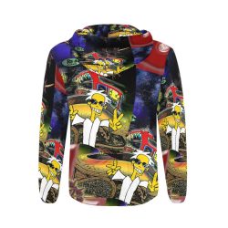 SPACEDOG All Over Print Full Zip Hoodie for Men (Model H14) - Image 2