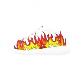 FIRE EDITION-Angel Women`s shoes white Women's Basketball Training Shoes (Model 47502) - Image 2