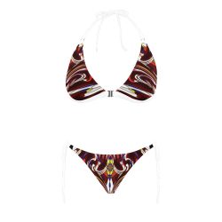 Wednesday Buckle Front Halter Bikini Swimsuit (Model S08) - Image 4