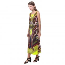 WEDNESDAY Phaedra Sleeveless Open Fork Long Dress (Model D08) - Image 2