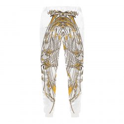 WHITE GOLD Unisex All Over Print Sweatpants (Model L11) - Image 5