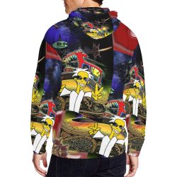 SPACEDOG All Over Print Full Zip Hoodie for Men (Model H14) - Image 4