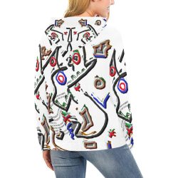 @PABLO All Over Print Hoodie for Women (USA Size) (Model H13) - Image 2