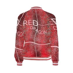 RED DRAGON All Over Print Bomber Jacket for Women (Model H21) - Image 5