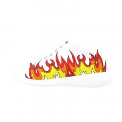 FIRE EDITION-Angel Men`s shoes white Men's Basketball Training Shoes (Model 47502) - Image 2