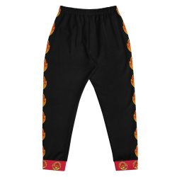 Ki-M design/FIRE EDITION/ Men's Joggers - black with fire - Image 3