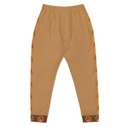 Ki-M design/FIRE EDITION/Men's Joggers - brown with fire - Image 3