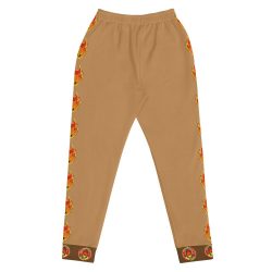 Ki-M design/FIRE EDITION/Women's Joggers - brown with fire - Image 3