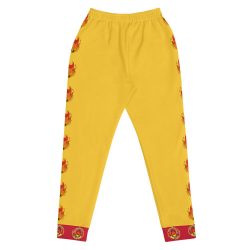 Ki-M design/FIRE EDITION/Women's Joggers - yellow with fire - Image 3