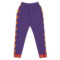 Ki-M design/FIRE EDITION/Women's Joggers - purple with fire - Image 3