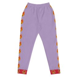 Ki-M design/FIRE EDITION/Women's Joggers - light purple with fire - Image 3