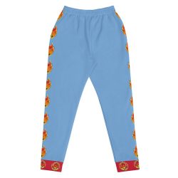 Ki-M design/FIRE EDITION/Women's Joggers - blue with fire - Image 3