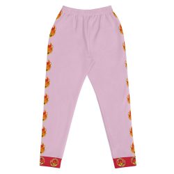 Ki-M design/FIRE EDITION/Women's Joggers - pink with fire - Image 3