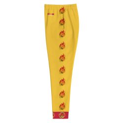 Ki-M design/FIRE EDITION/Women's Joggers - yellow with fire - Image 4