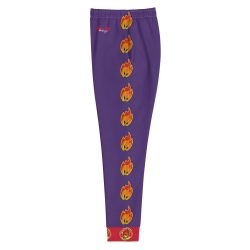 Ki-M design/FIRE EDITION/Women's Joggers - purple with fire - Image 4