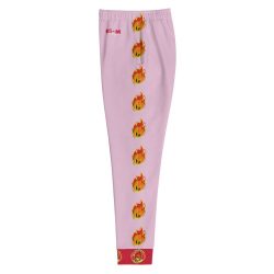 Ki-M design/FIRE EDITION/Women's Joggers - pink with fire - Image 4