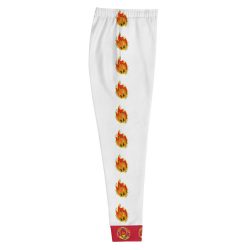 Ki-M design/FIRE EDITION/Women's Joggers - white with fire - Image 2