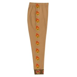 Ki-M design/FIRE EDITION/Women's Joggers - brown with fire - Image 2