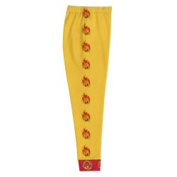 Ki-M design/FIRE EDITION/Women's Joggers - yellow with fire - Image 2