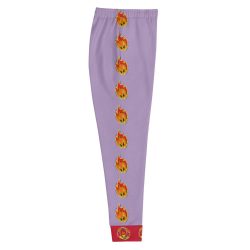 Ki-M design/FIRE EDITION/Women's Joggers - light purple with fire - Image 2