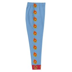 Ki-M design/FIRE EDITION/Women's Joggers - blue with fire - Image 2