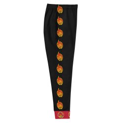 Ki-M design/FIRE EDITION/ Women's Joggers - black with fire - Image 2