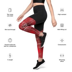 RED DRAGON Sports Leggings - Image 3