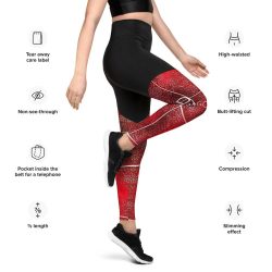 RED DRAGON Sports Leggings - Image 4