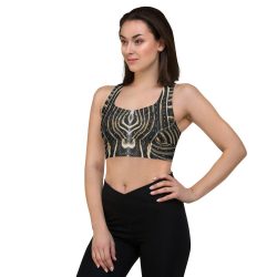 GOLDEN ZEBRA/Longline sports bra - Image 2