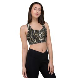 GOLDEN ZEBRA/Longline sports bra - Image 3