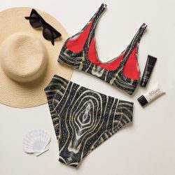 GOLDEN ZEBRA/Recycled high-waisted bikini - Image 2