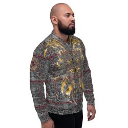 HUGIN and MUNIN/Unisex Bomber Jacket - Image 3